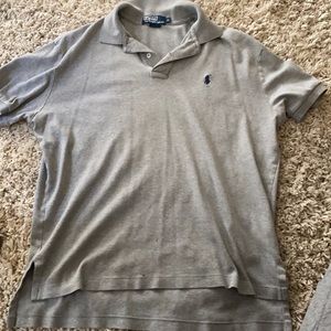Collar Polo grey shirt